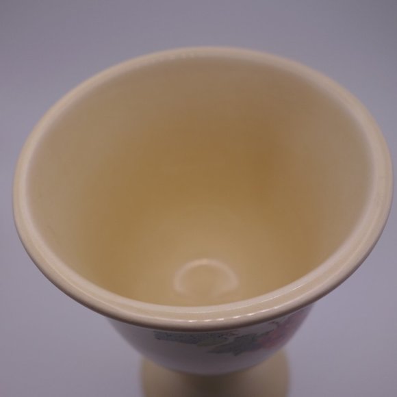 Vintage Teleflora 1984 Made in Portugal Ceramic Grape Vine Pattern Wine Glass - Picture 7 of 9